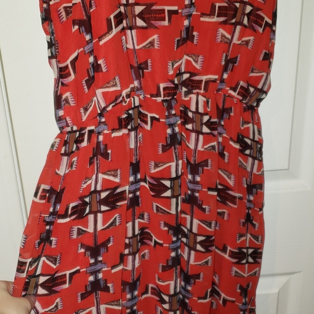 Red Patterned Dress - Picture 5 of 5